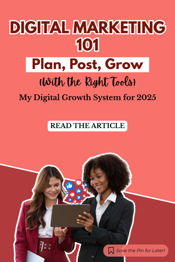 digital marketing social media content calendar template