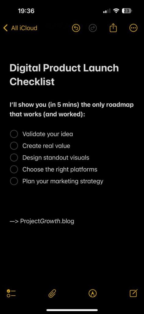 digital product business plan